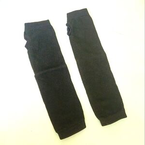 Hot Topic Black Arm Warmers Basic Goth Black Fingerless Gloves Gift Punk Girl